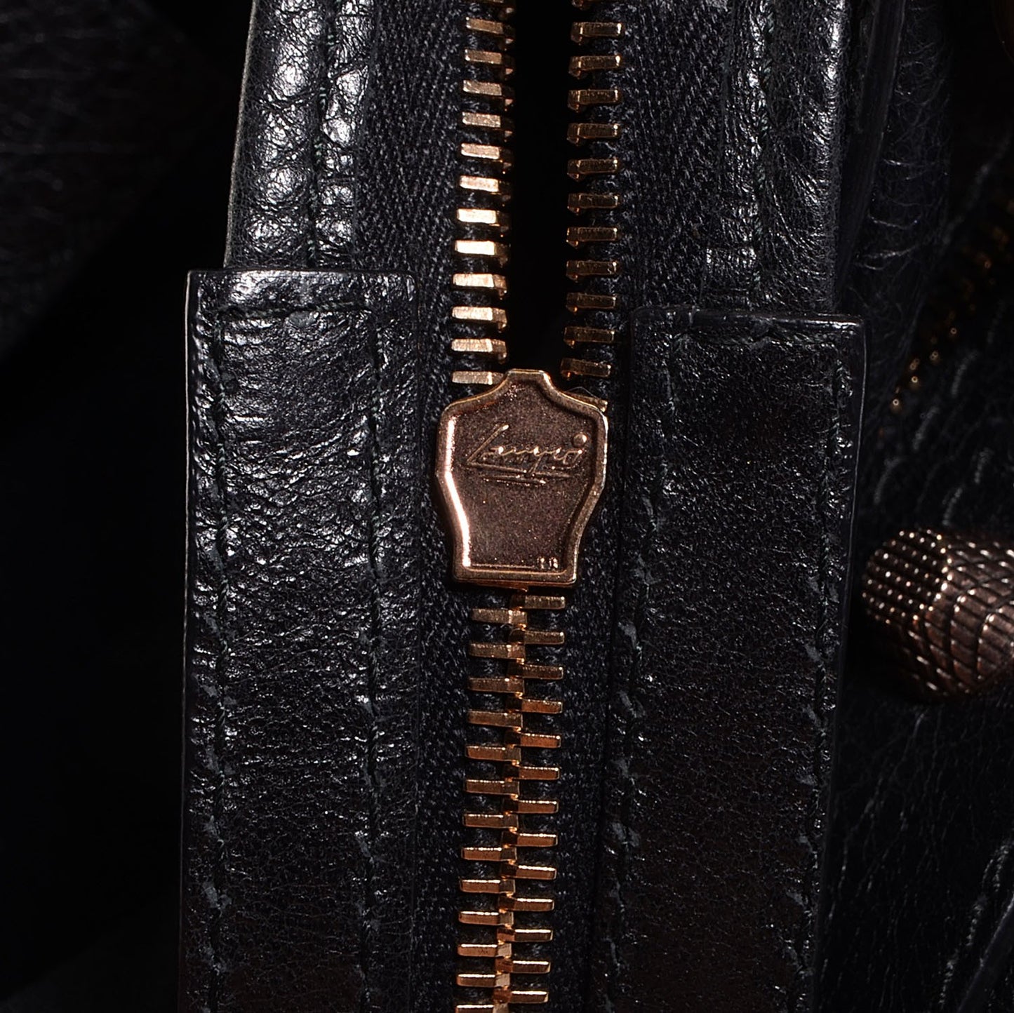 Agneau Giant 12 Rose Gold Hardware City Black
