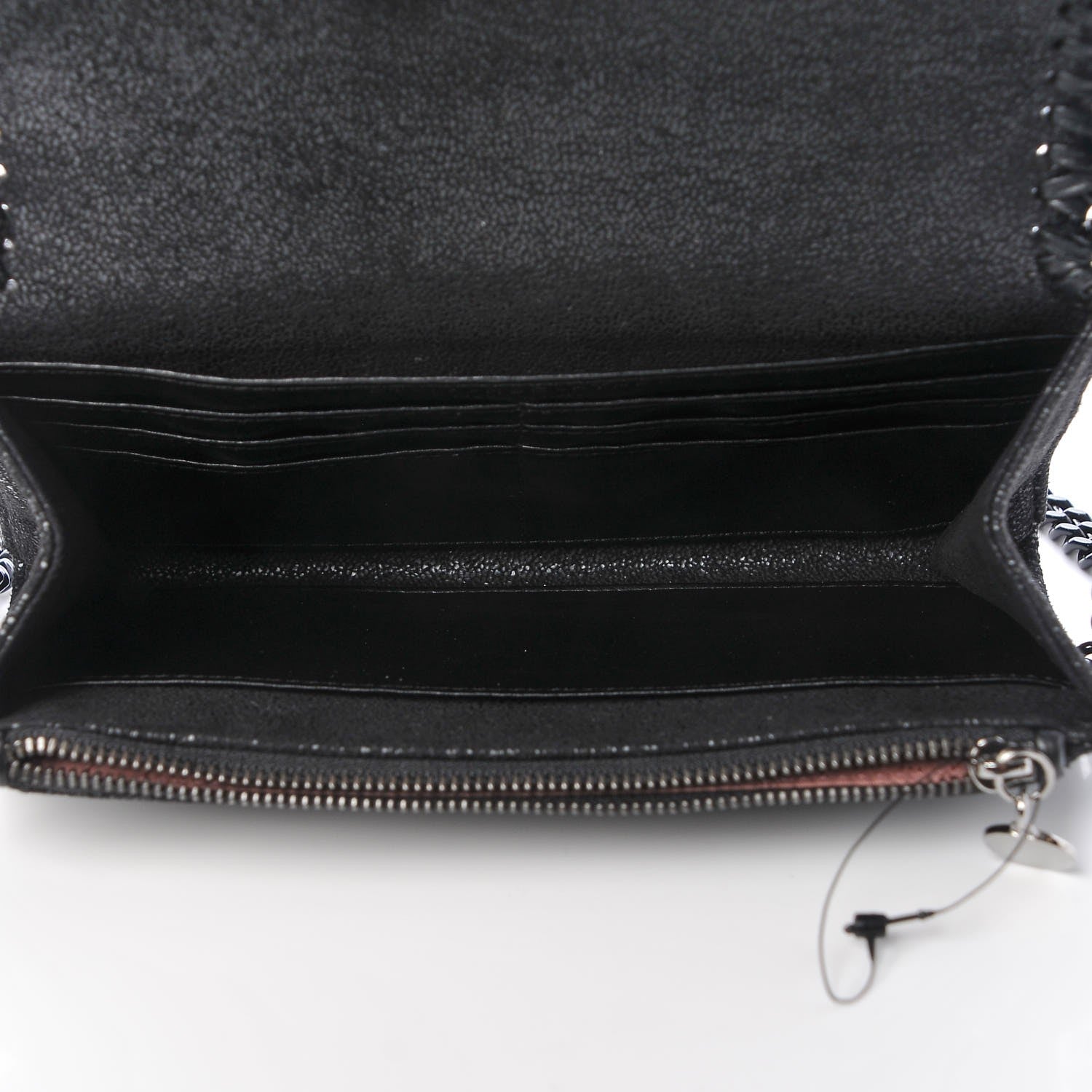 Stella McCartney Shaggy Deer Falabella Crossbody Clutch Black 5 of 7