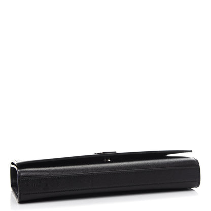 Saint Laurent Grain De Poudre Monogram Cassandre Clutch Black 4 of 7