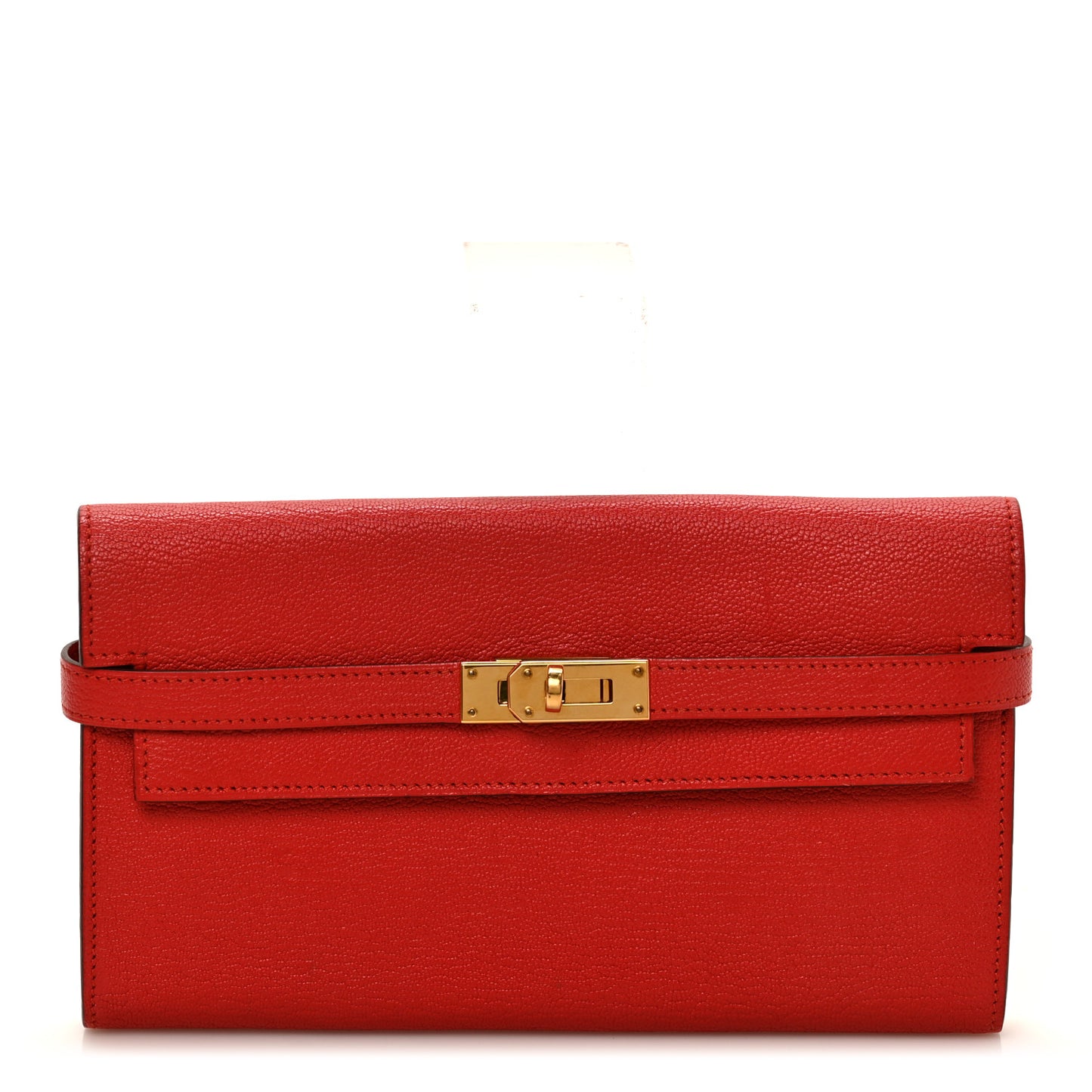 Chevre Mysore Kelly Longue Wallet Rouge Tomate