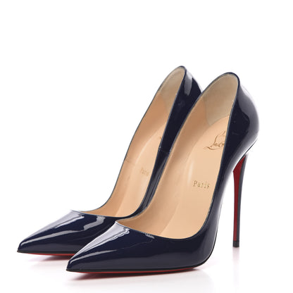 Christian Louboutin Patent So Kate 120 Pumps 38.5 China Blue 3 of 10