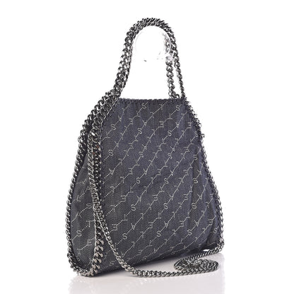 Stella McCartney Denim Logo Mini Falabella Tote Navy 3 of 10