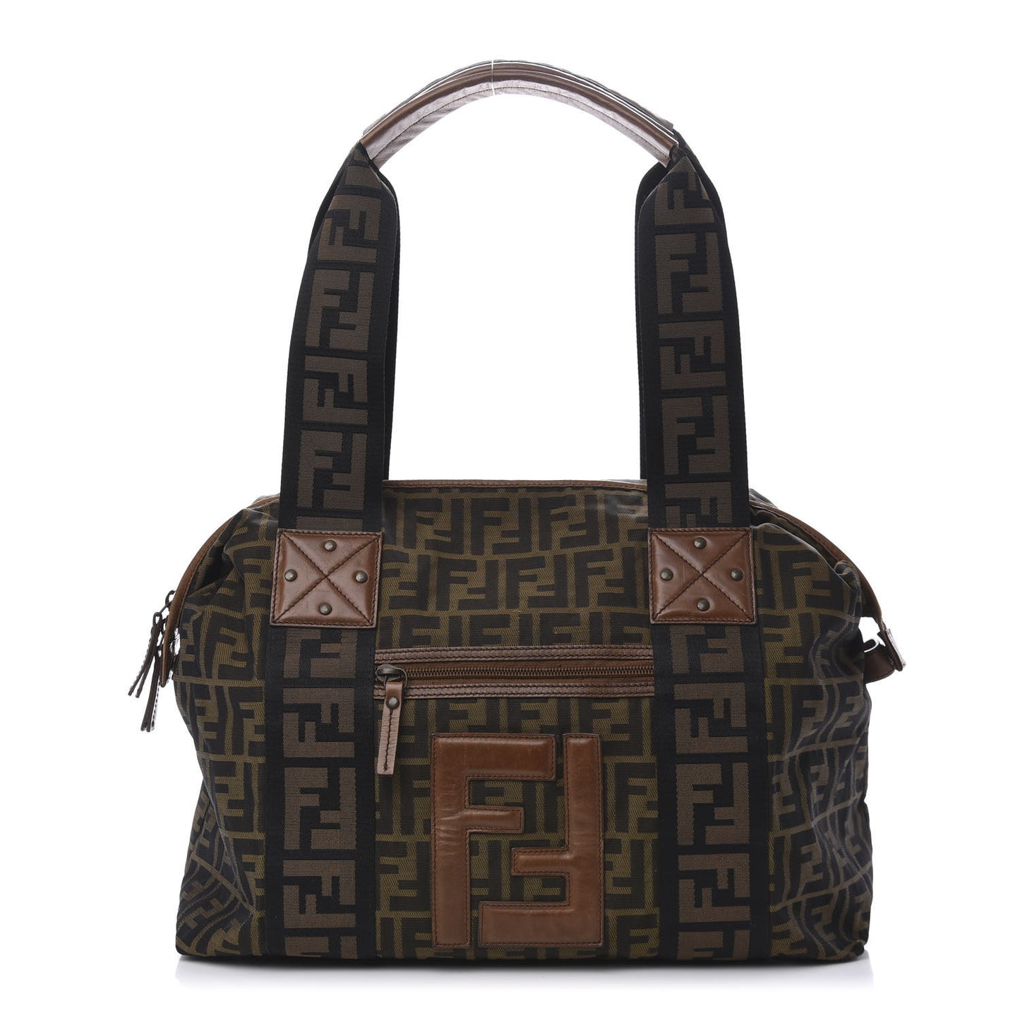 Zucca Vitello Patchwork Shoulder Bag Tobacco Sabbia