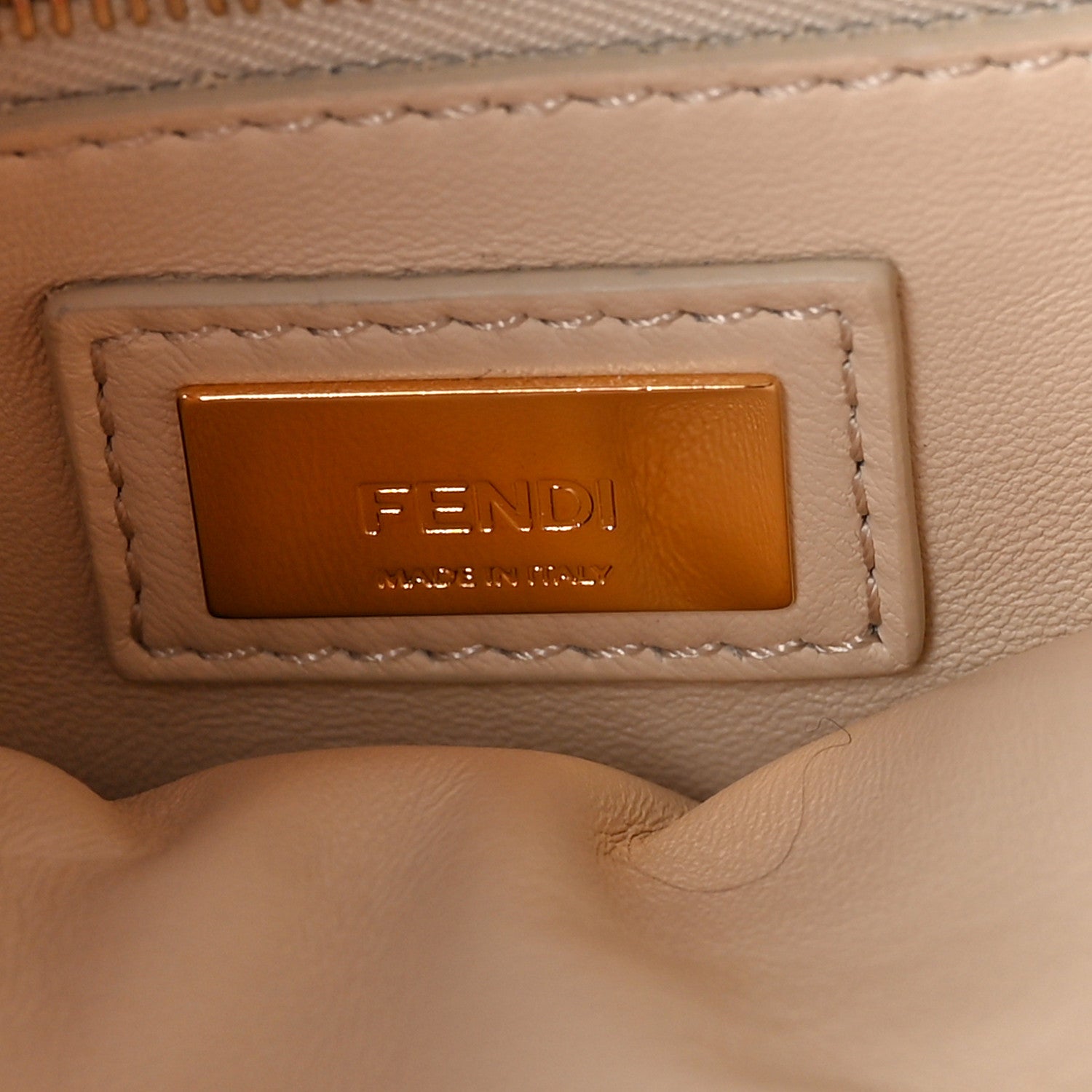Fendi Vitello Seta Snakeskin Shiny Nappa Monster Eyes Mini Peekaboo Iconic Satchel White Black 7 of 9