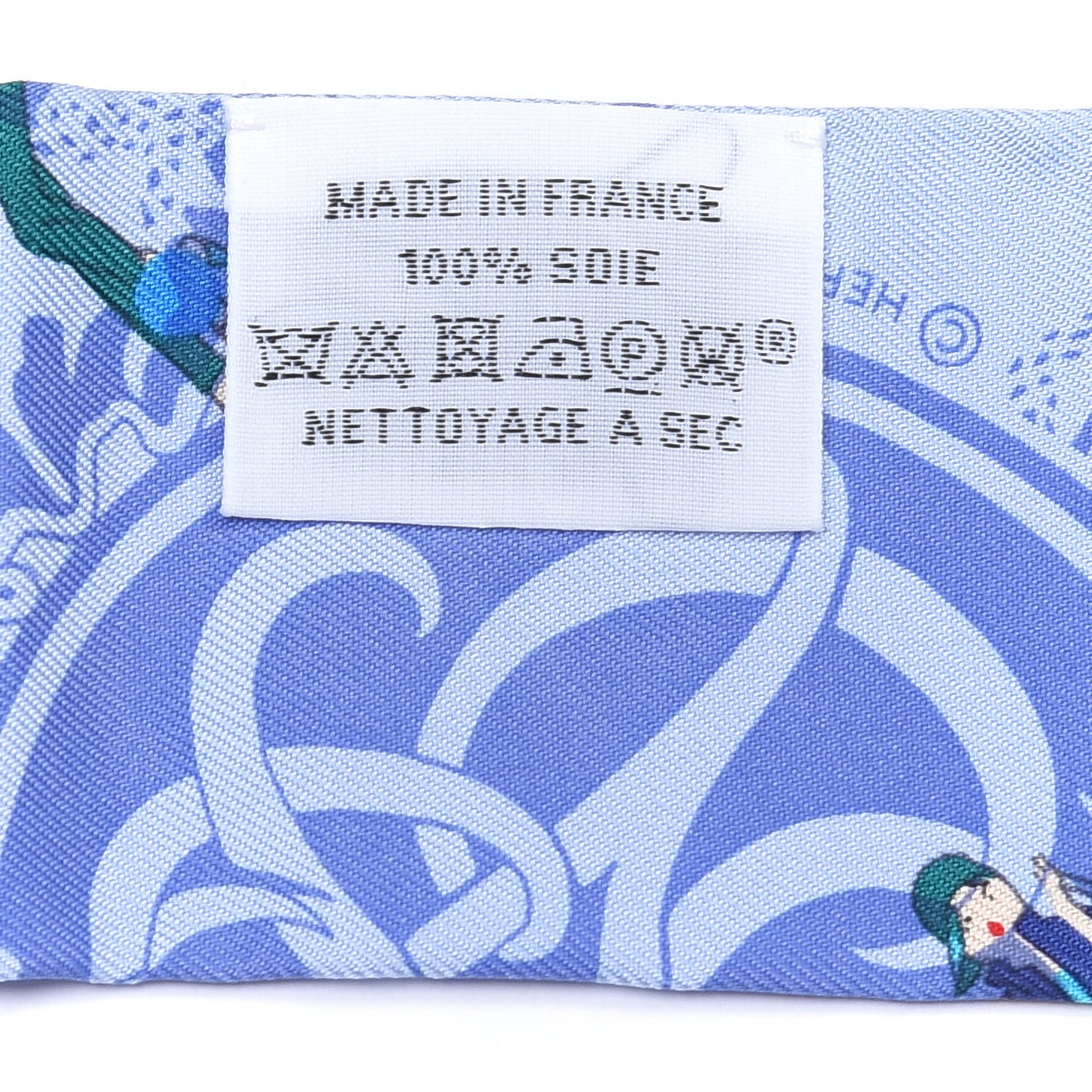 Silk Ex-Libris Les Parisiennes Twilly Ciel Turquoise Lavender