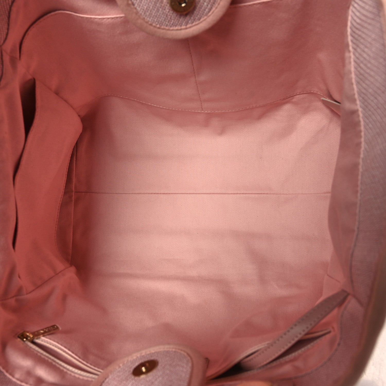 Chanel Mixed Fibers Calfskin Medium Deauville Tote Rose Pink 5 of 10
