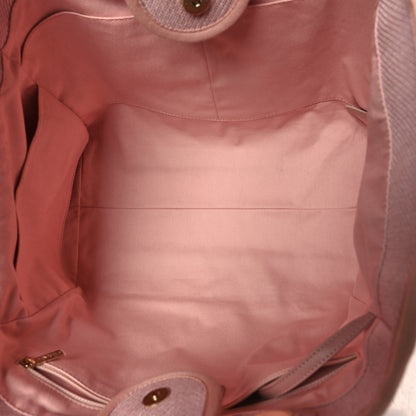 Chanel Mixed Fibers Calfskin Medium Deauville Tote Rose Pink 5 of 10