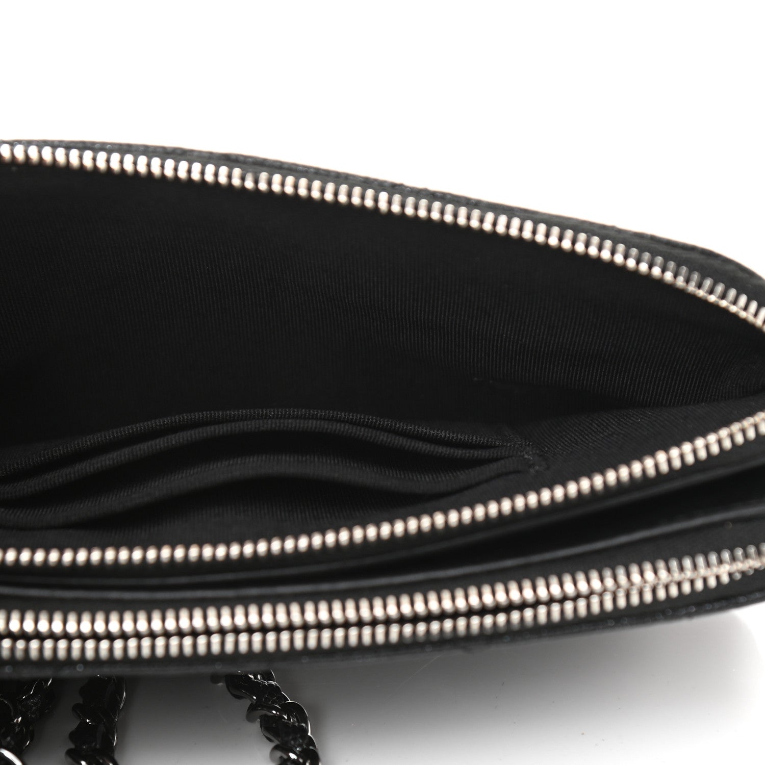 Chanel Iridescent Caviar Quilted Small Clutch With Chain Black 7 of 12