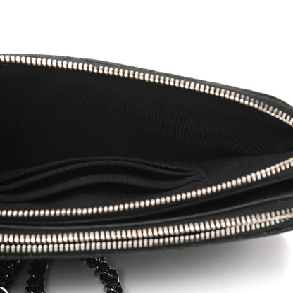 Chanel Iridescent Caviar Quilted Small Clutch With Chain Black 7 of 12