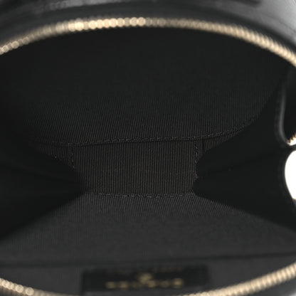 Chanel Caviar Quilted Round Handle With Care Vanity With Chain Black 5 of 12