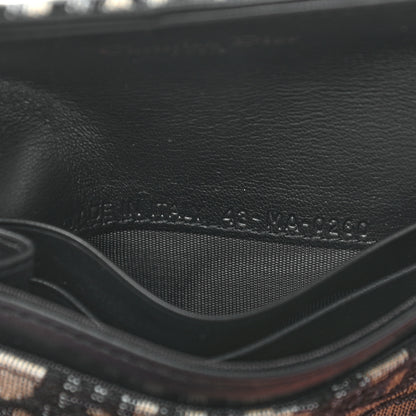 Christian Dior Oblique Saddle Card Holder Blue 7 of 7