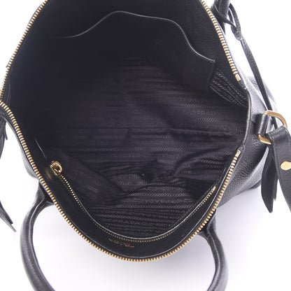 Prada Vitello Daino Tote Black 4 of 15