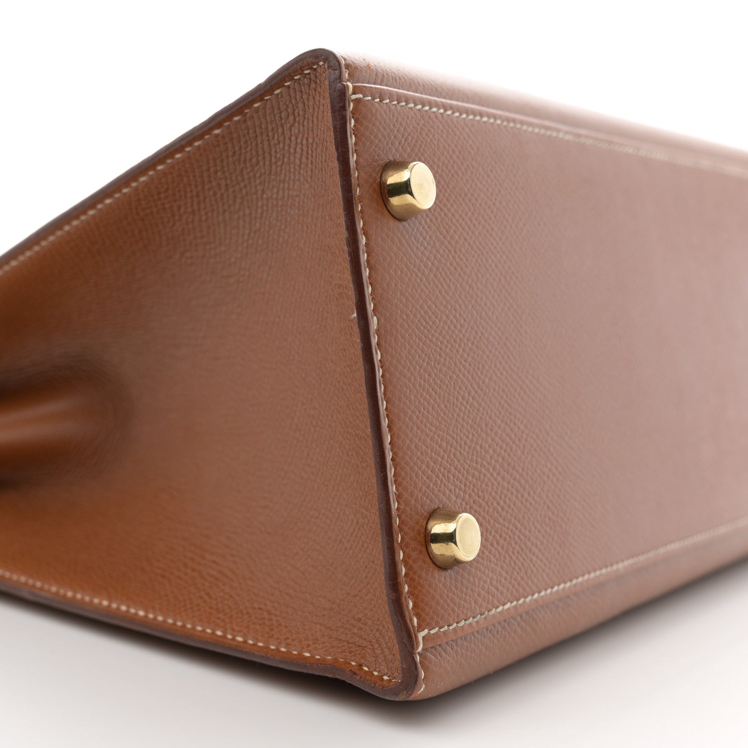 Hermes Courchevel Kelly Sellier 32 Gold 9 of 13