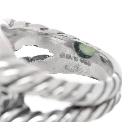David Yurman Sterling Silver Chalcedony 14mm Albion Ring 55 7.25 4 of 4