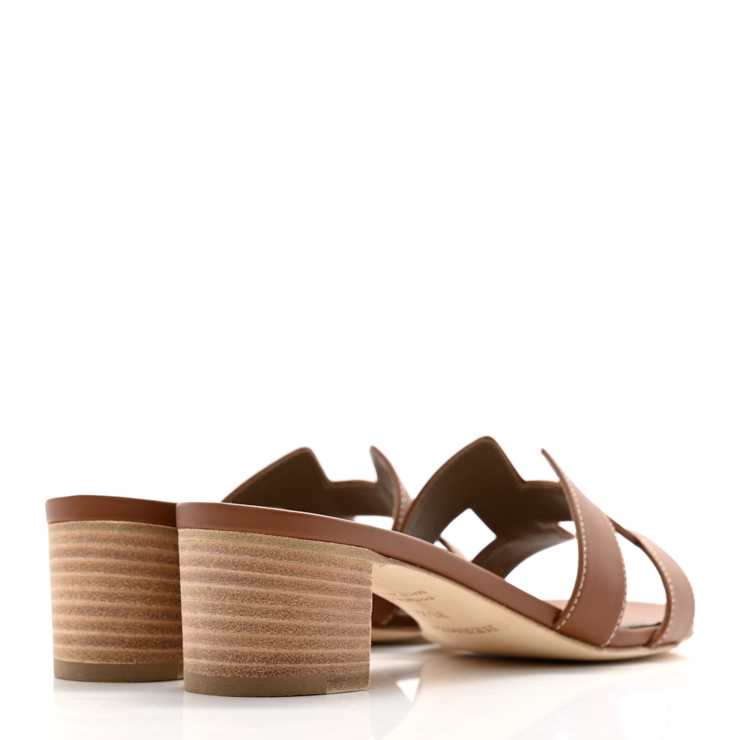 Calfskin Oasis Sandals 35.5 Gold