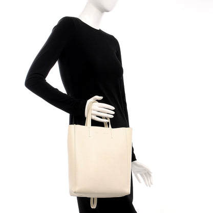 Celine Grained Calfskin Small Vertical Cabas Cream 2 of 10