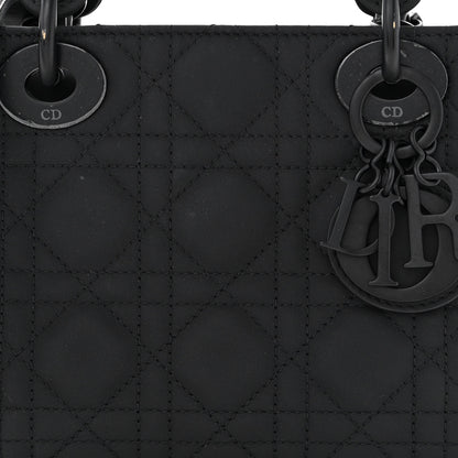 Christian Dior Ultra Matte Calfskin Cannage Mini Lady Dior Black 8 of 12