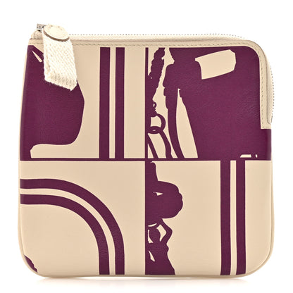 Hermes Swift Brides de Gala en Desordre Tattoo Carre Pocket Pouch Beton Anemone 1 of 8