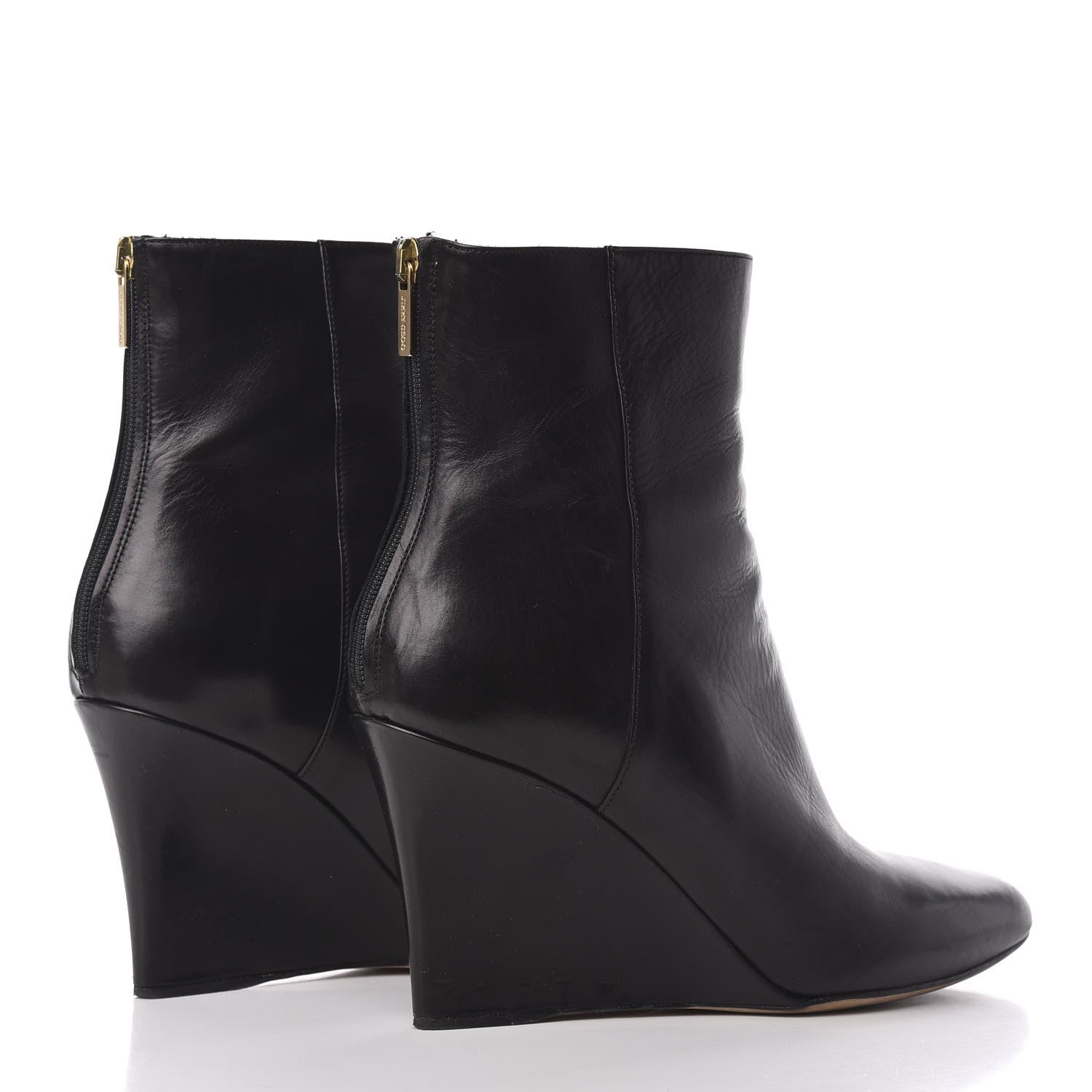 Jimmy Choo Calfskin Mayor Ankle Boots 39 Black 4 of 10