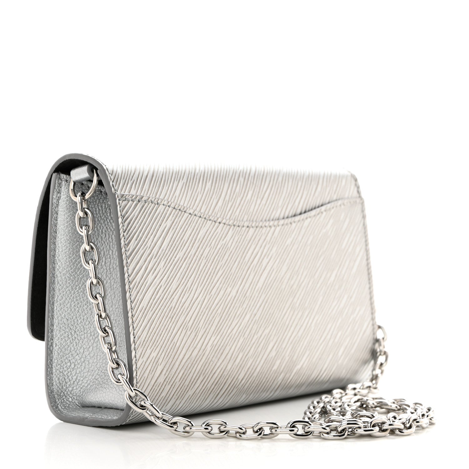 Louis Vuitton Epi Pochette Louise NM Silver 3 of 9