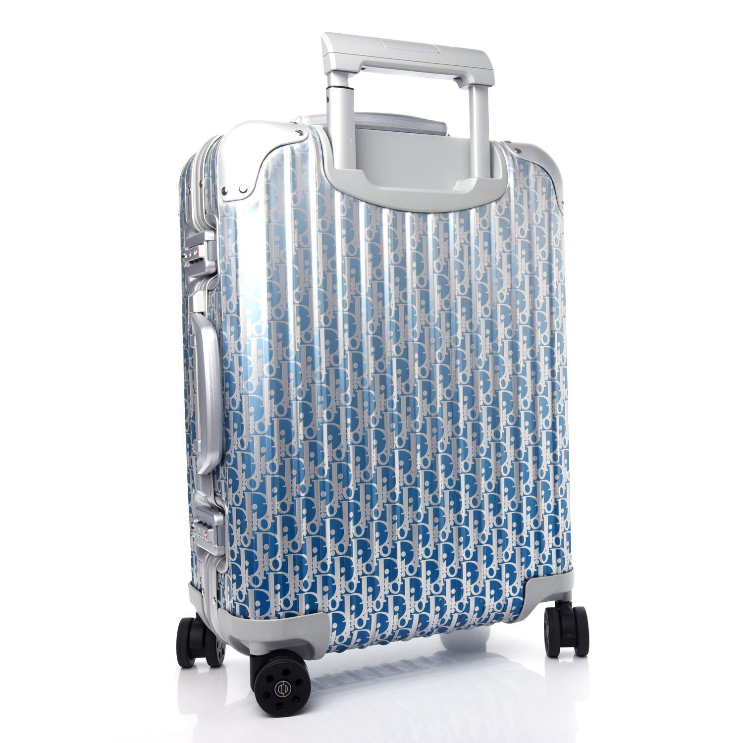 Christian Dior X RIMOWA Aluminum Gradient Cabin Luggage Blue Multi 2 of 11