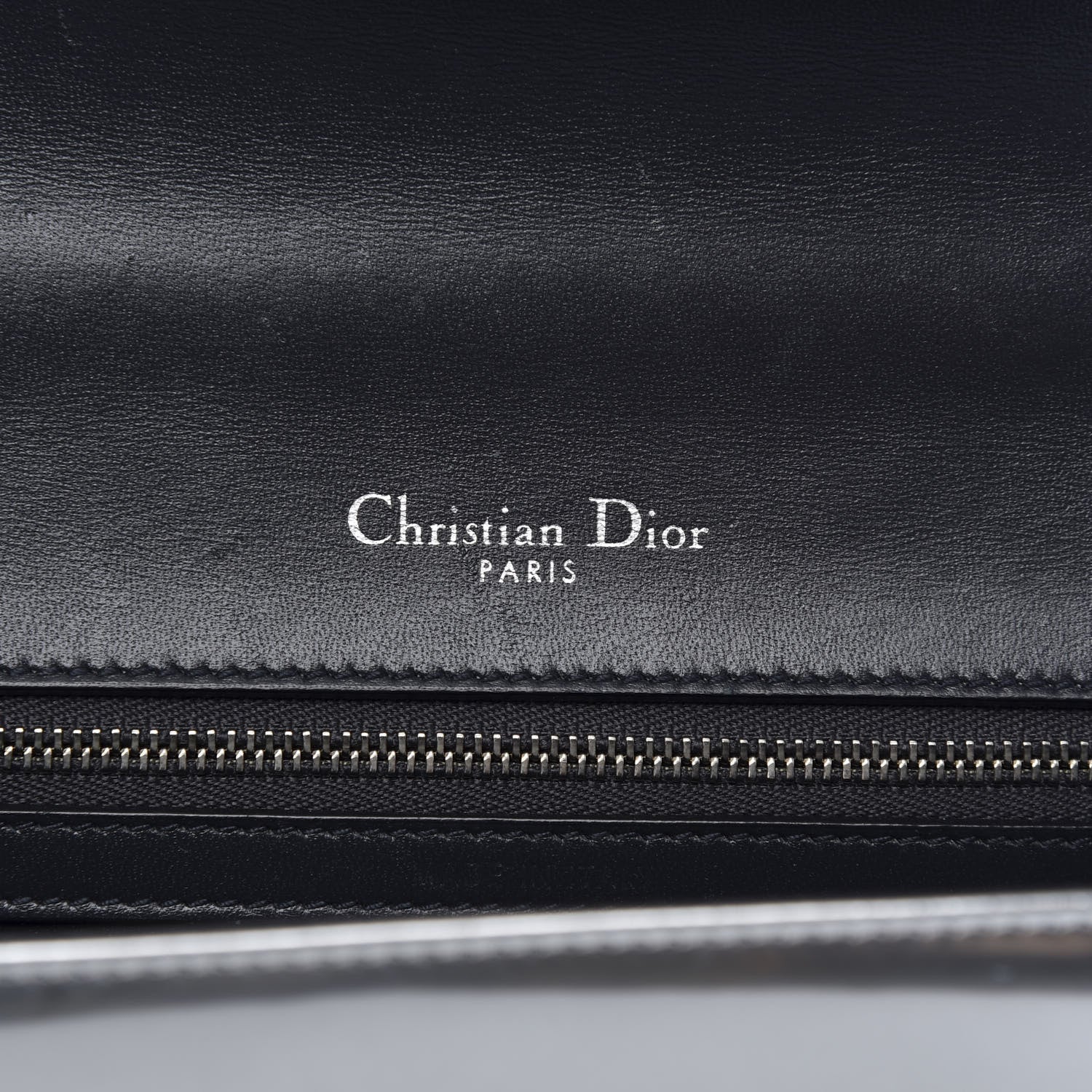 Christian Dior Metallic Patent Micro-Cannage Medium Diorama Flap Bag Silver 10 of 14