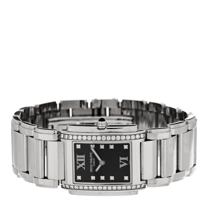 Patek Philippe Stainless Steel Diamond 25mm Twenty-4 Quartz Watch Black 4910/10A-001 2 of 4