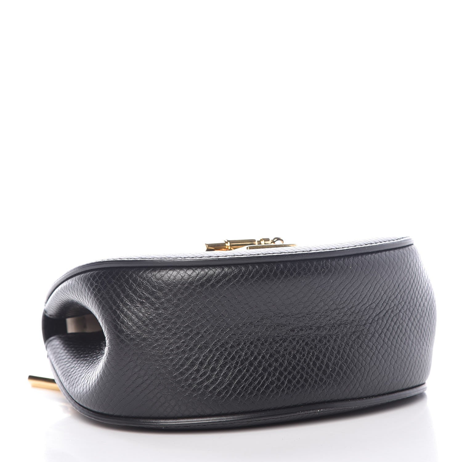 Chloe Textured Calfskin Lambskin Nano Drew Shoulder Bag Black 4 of 7