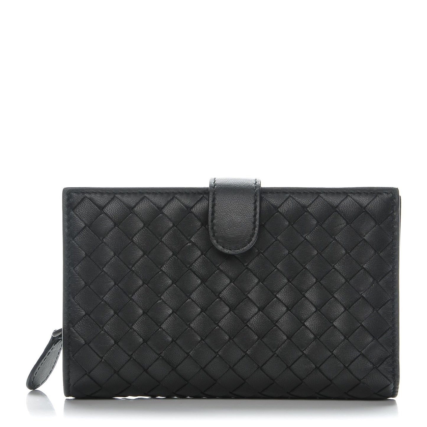 Nappa Intrecciato Continental Wallet Black