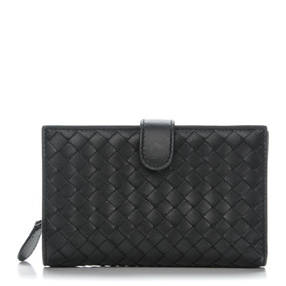 Bottega Veneta Nappa Intrecciato Continental Wallet Black 1 of 9