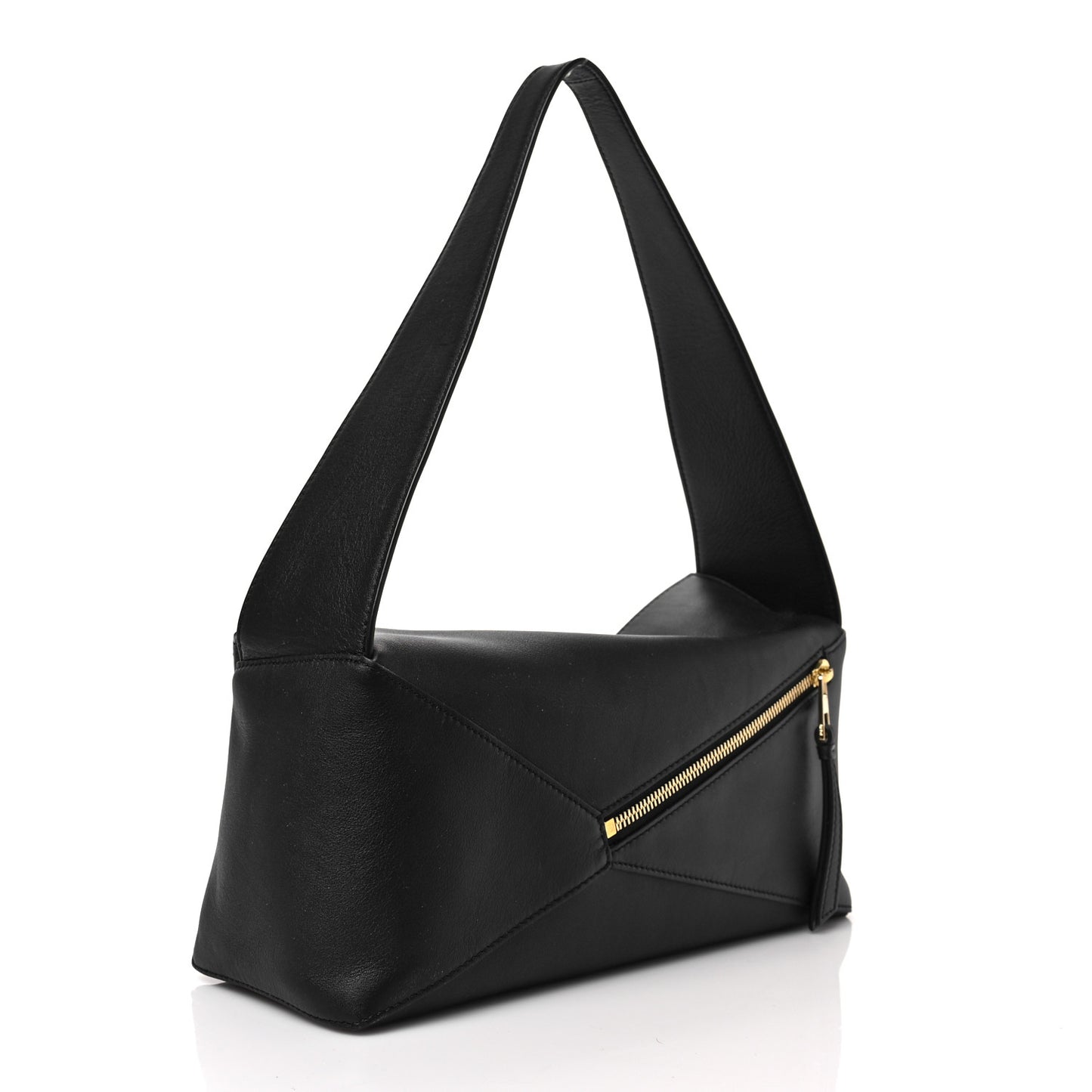 Calfskin Puzzle Hobo Black