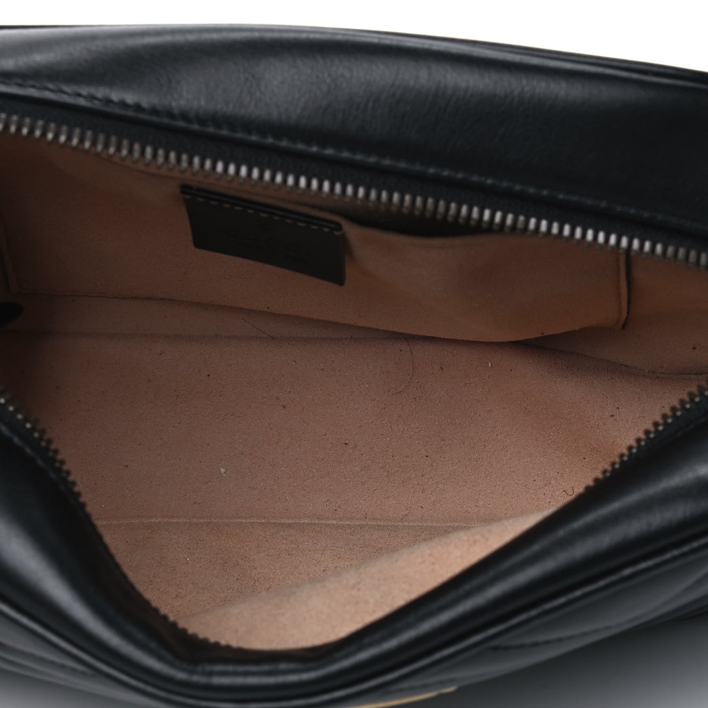 Calfskin Matelasse Small GG Marmont Chain Shoulder Bag Black