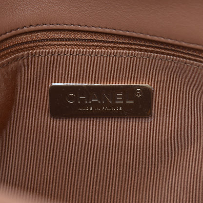 Chanel Lambskin Quilted Large Chanel 19 Flap Brown 6 of 9