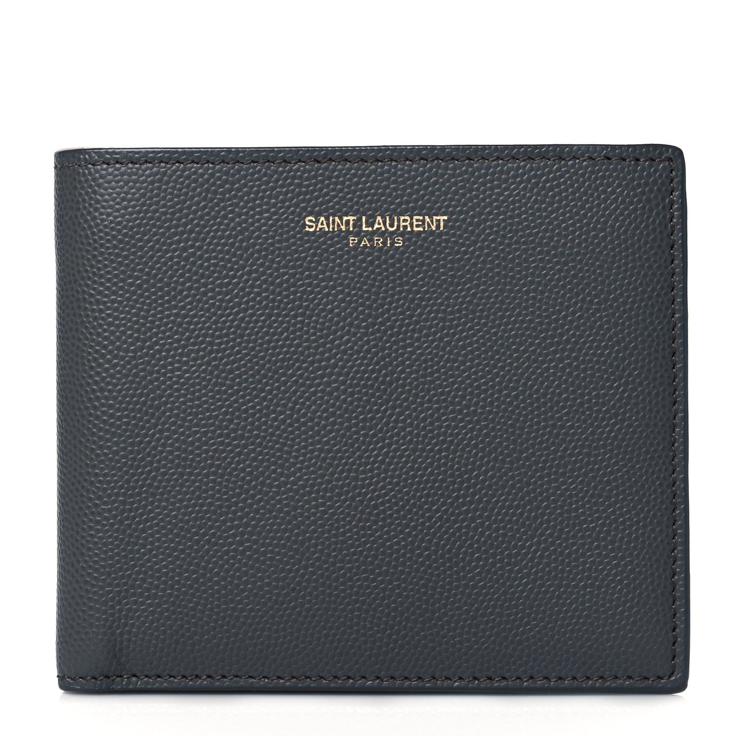 Saint Laurent Grain De Poudre Paris East West Wallet Grey 1 of 7