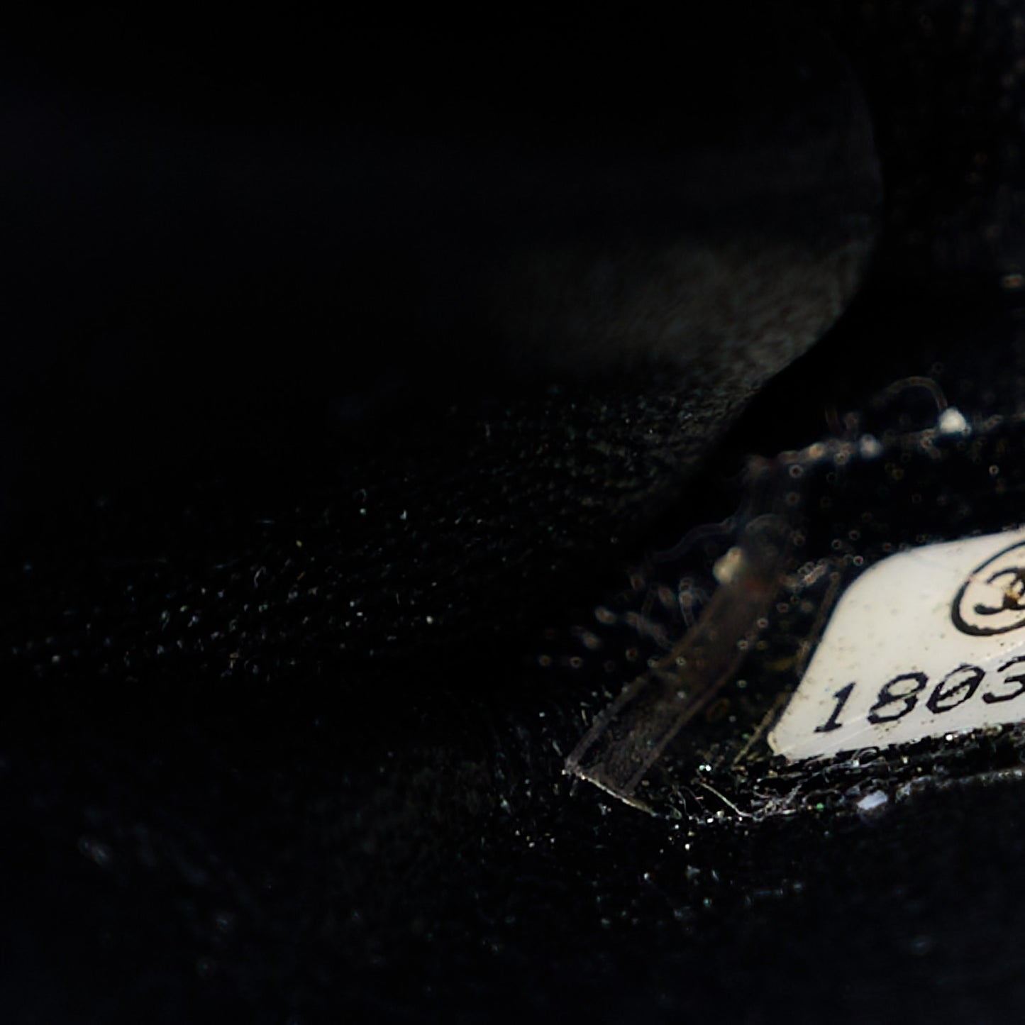 Iridescent Caviar Quilted Clutch With Chain Flap Black