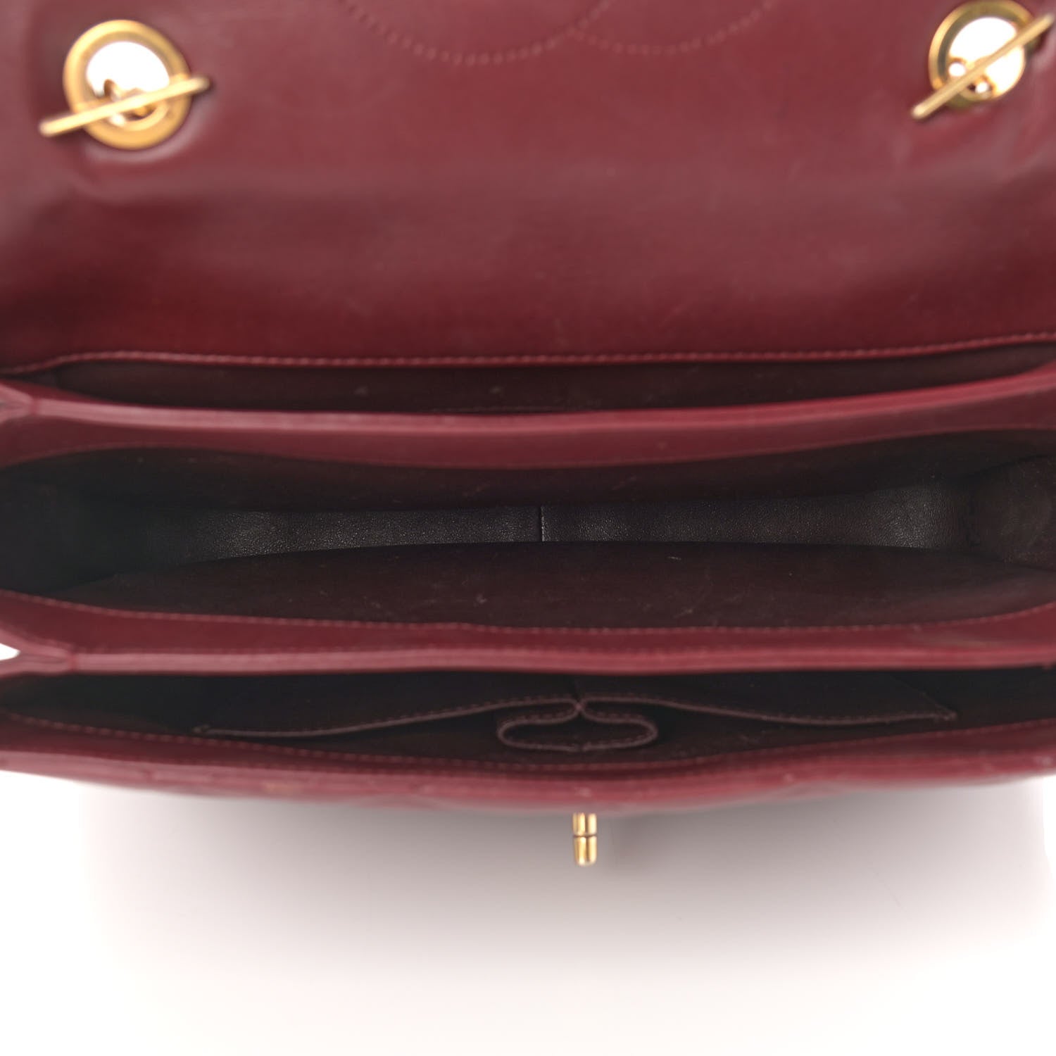 Chanel Lambskin Quilted Large Trendy CC Dual Handle Flap Bag Burgundy 5 of 14