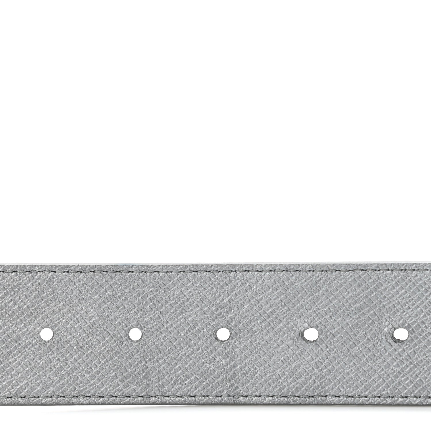 Louis Vuitton Monogram Reverse Taigarama 40mm LV Initiales Reversible Belt 85 34 Silver 4 of 5