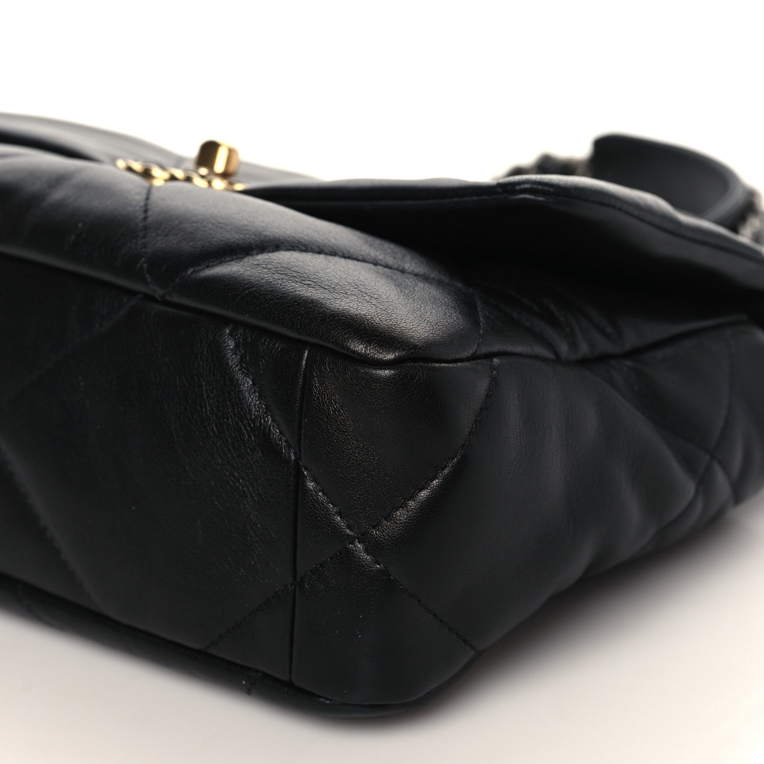 Chanel Goatskin Quilted Medium Chanel 19 Flap Black 9 of 9