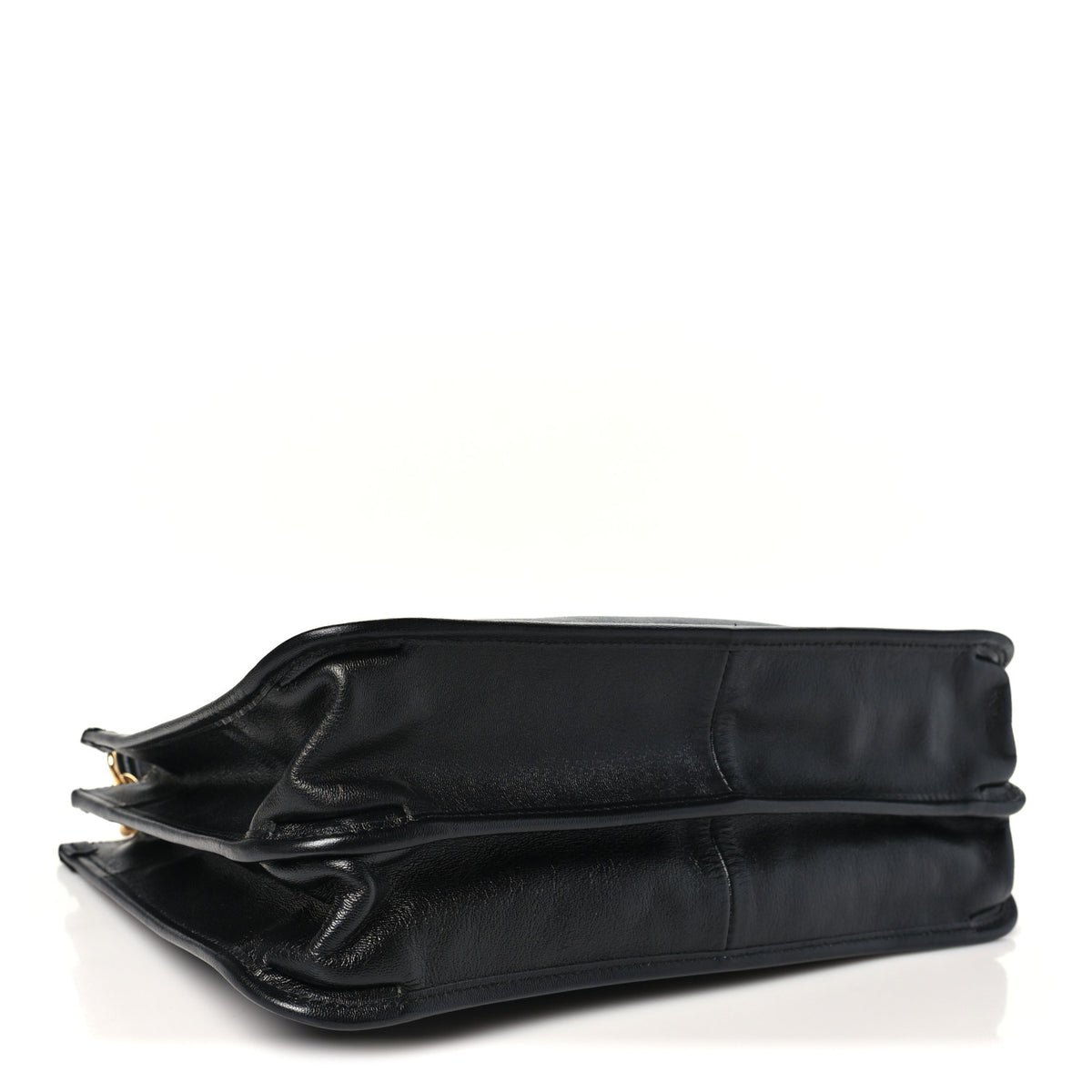 New Sakai Calfskin Lux Medium Horsebit 1955 Tote Bag Black