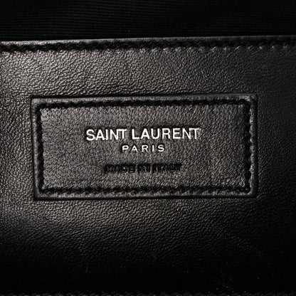 Saint Laurent Sheepskin Tri-Quilt Monogram Medium College Bag Black Black 6 of 12