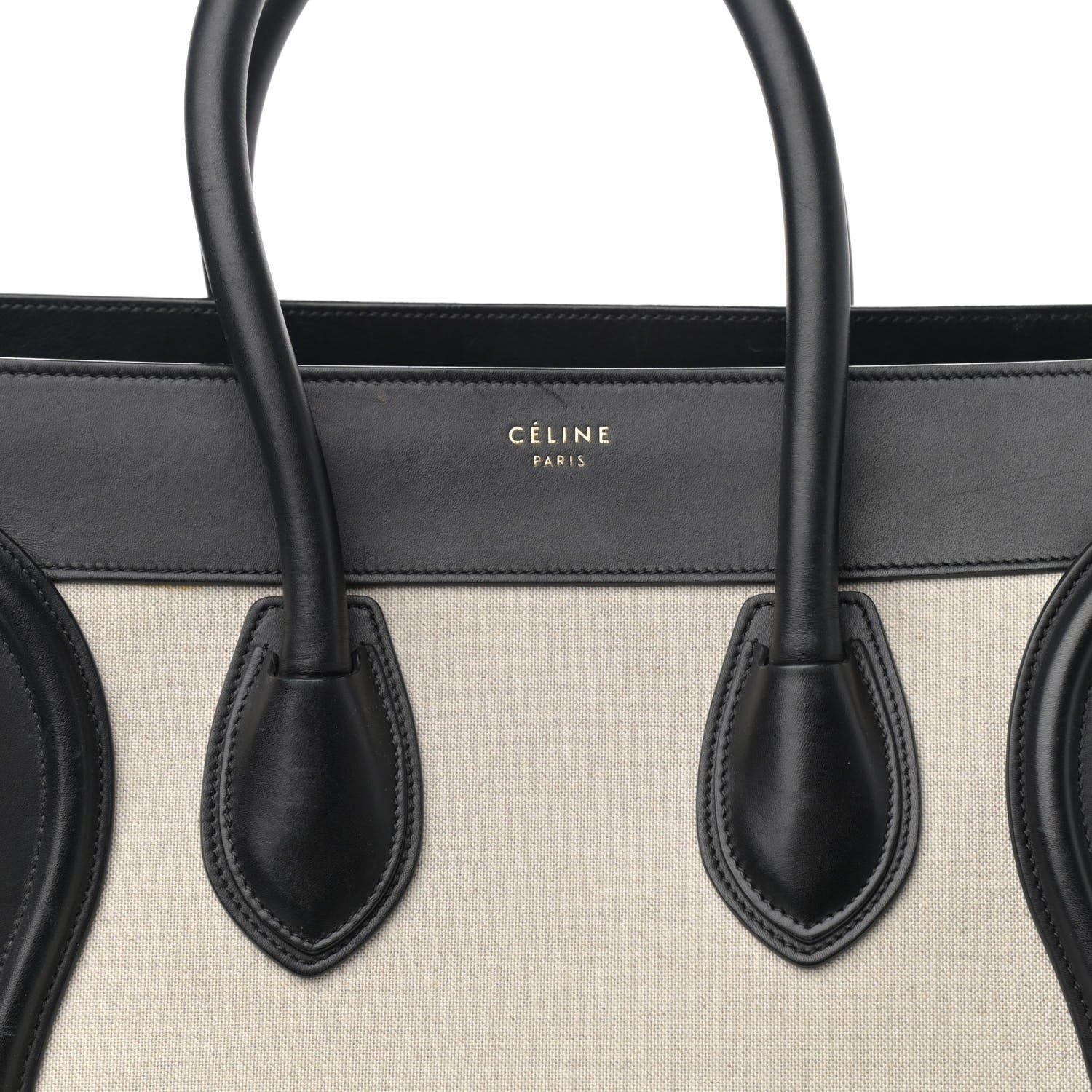 Celine Canvas Smooth Calfskin Mini Tri-Color Luggage Royal 8 of 16