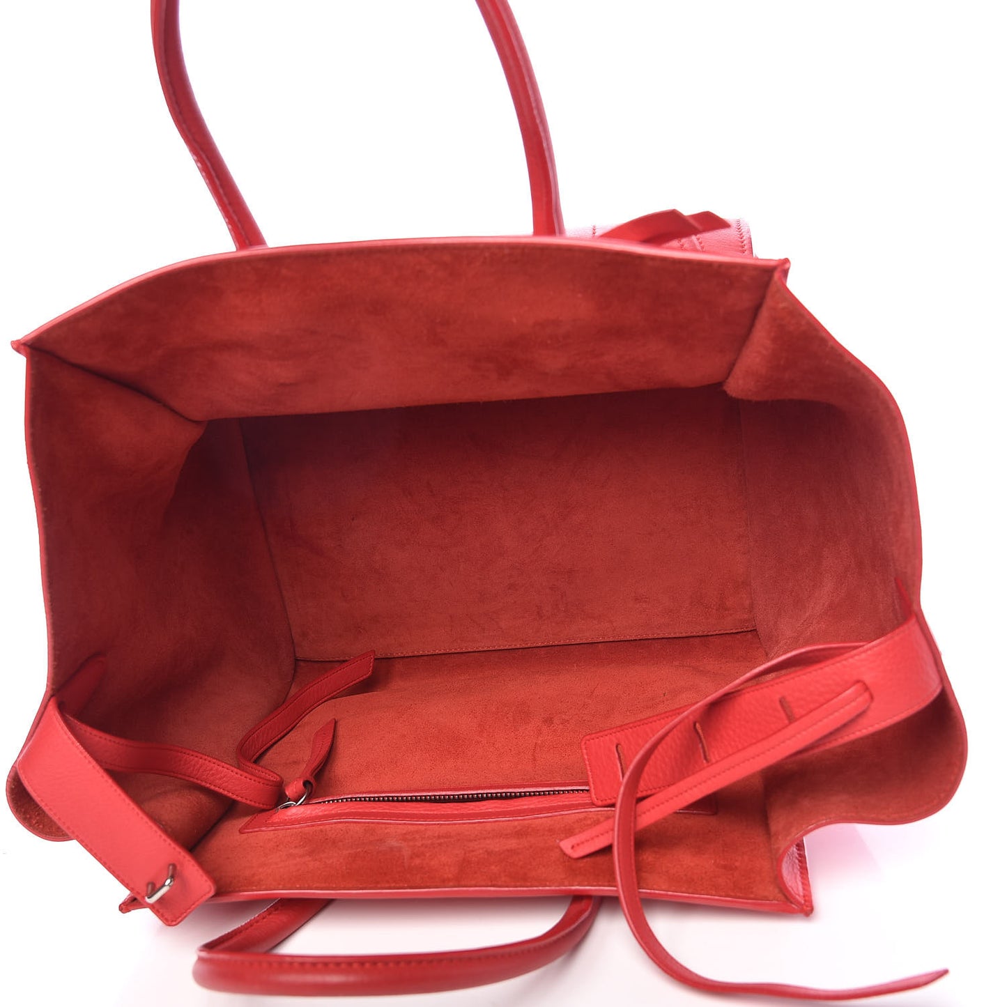 Supple Calfskin Medium Phantom Luggage Vermillion