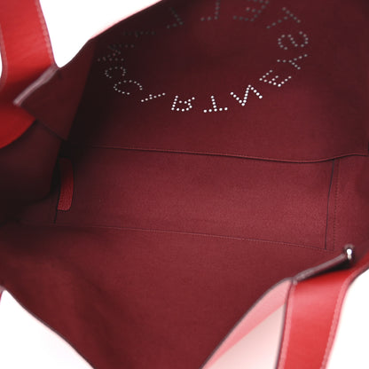 Stella McCartney Grainy Alter Mat Perforated Tote Red 5 of 9