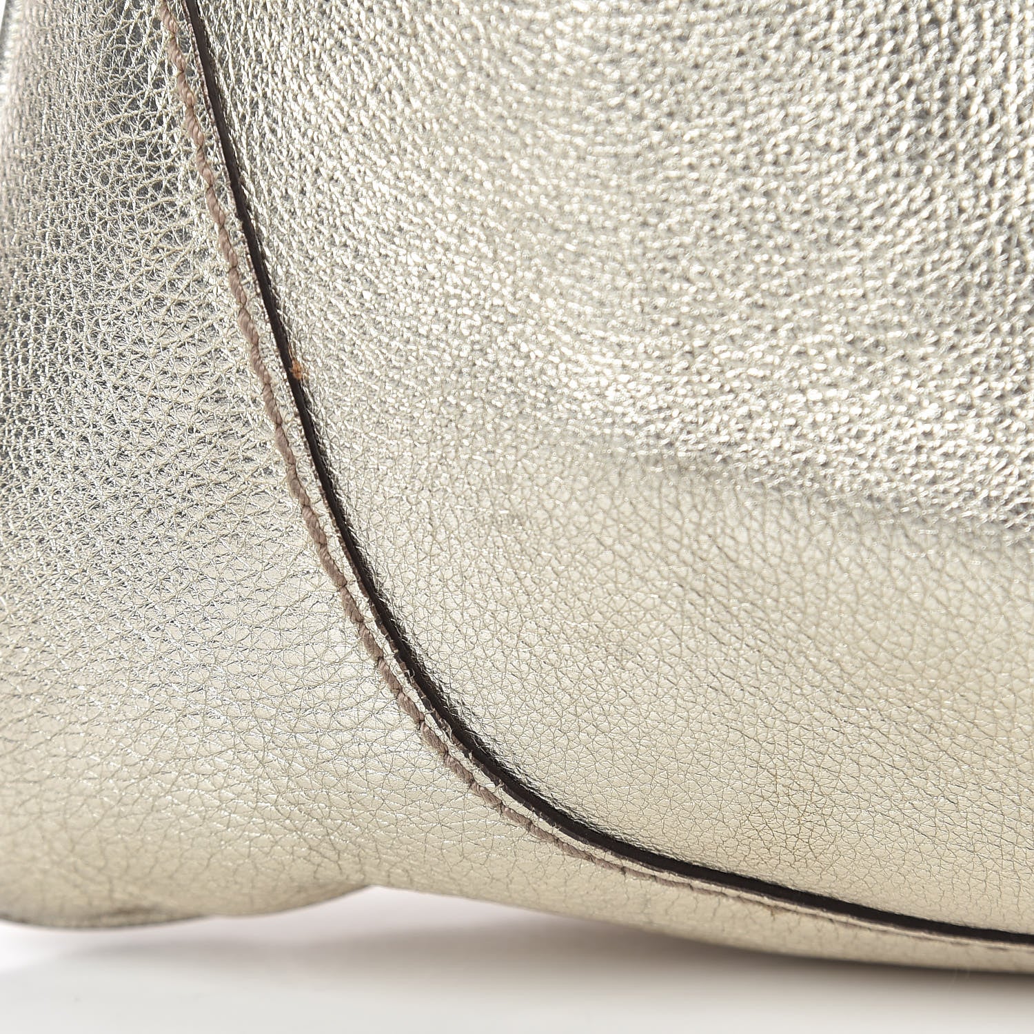 Gucci Metallic Calfskin Web Medium Jackie O Bouvier Hobo Gold 13 of 15