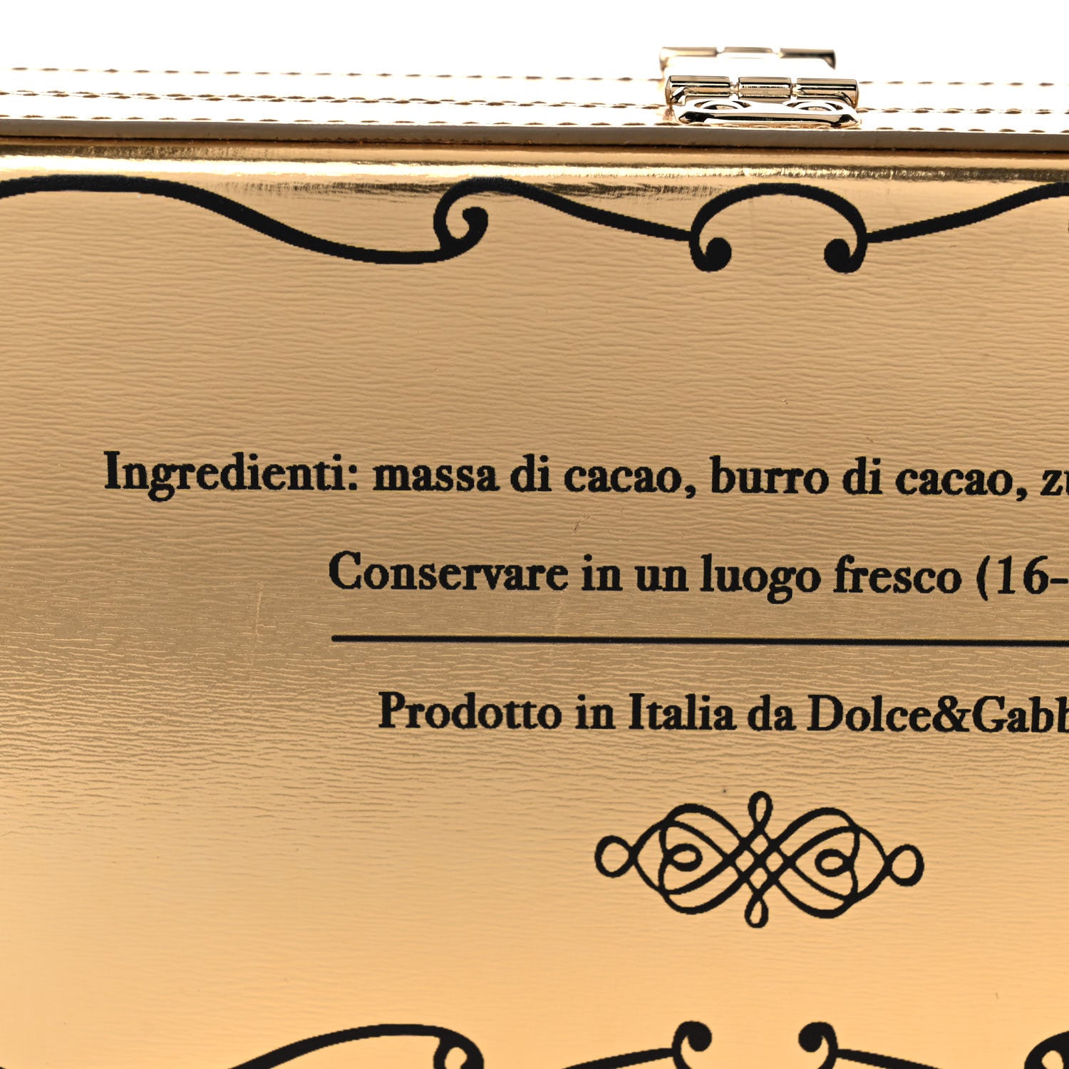 Dolce & Gabbana Metallic Calfskin Chocolate Bar Clutch Gold 8 of 16