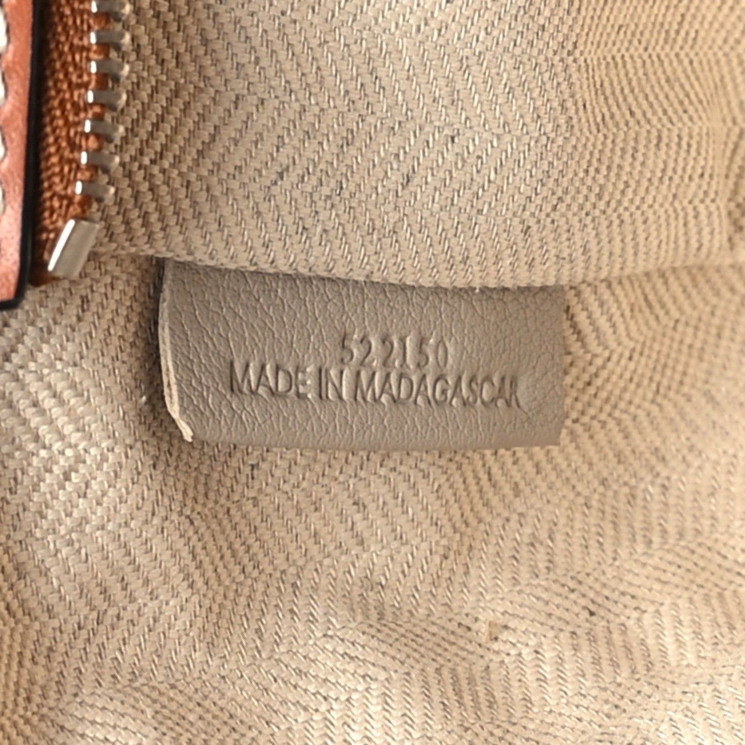 Loewe Calfskin Raffia Paulas Ibiza Pochette Bag Natural Tan 7 of 10