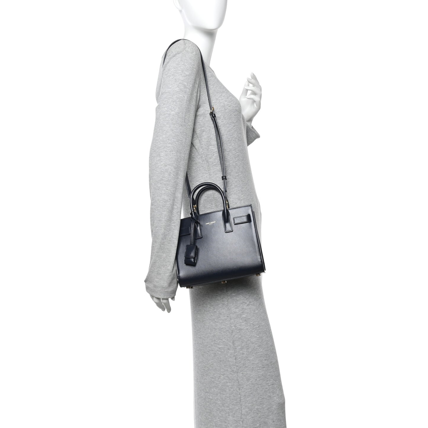 Calfskin Nano Sac De Jour Deep Marine