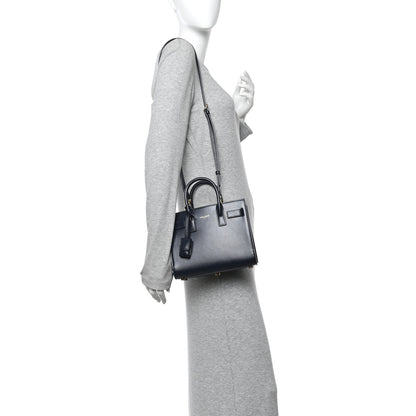 Saint Laurent Calfskin Nano Sac De Jour Deep Marine 2 of 9