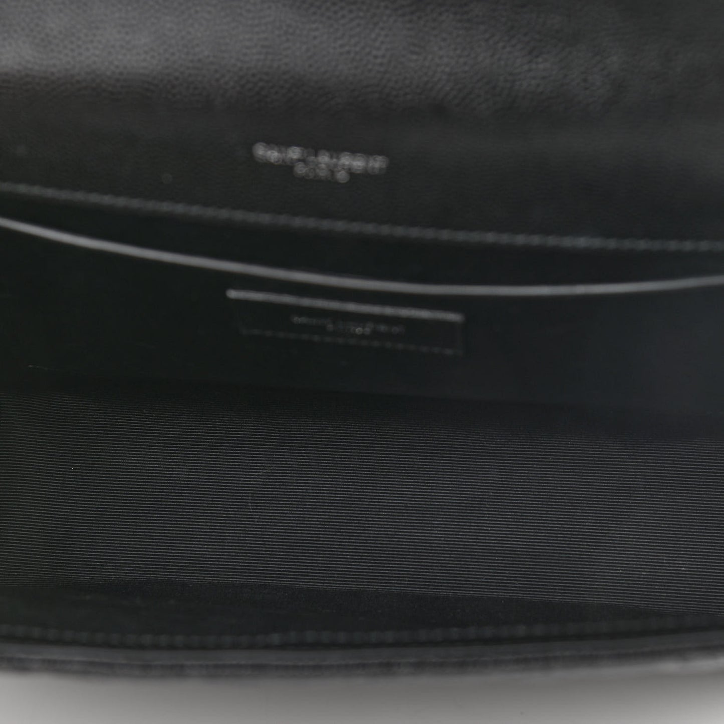 Grain De Poudre Textured Mixed Matelasse Triquilt Medium Monogram Satchel Black
