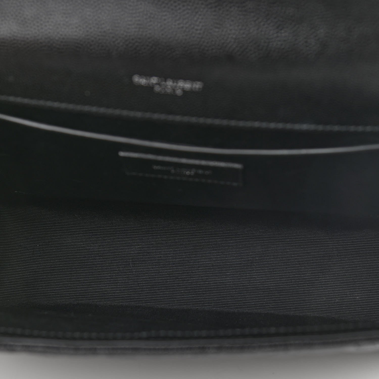 Saint Laurent Grain De Poudre Textured Mixed Matelasse Triquilt Medium Monogram Satchel Black 5 of 10